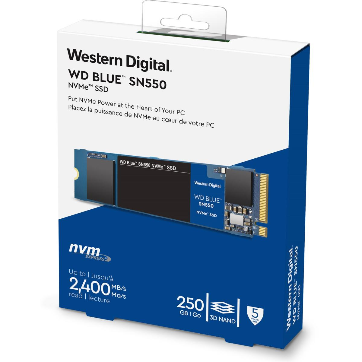 Western Digital Blue SN550 250GB M.2 Internal SSD Western Digital Blue SN550 250GB M.2 Internal SSD